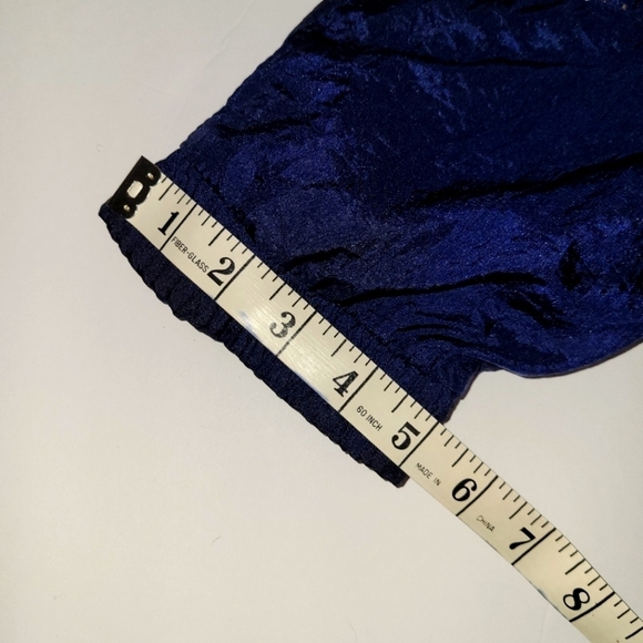 Vintage Cabin Creek Navy Blue and Gold Mock Neck Full Zip windbreaker jacket - Picture 10 of 12